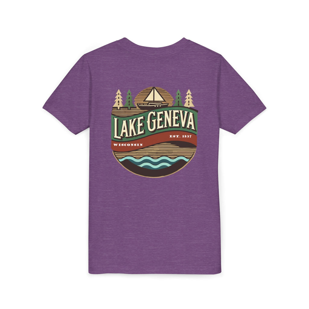Retro Lake Geneva Unisex Youth Short Sleeve Tee