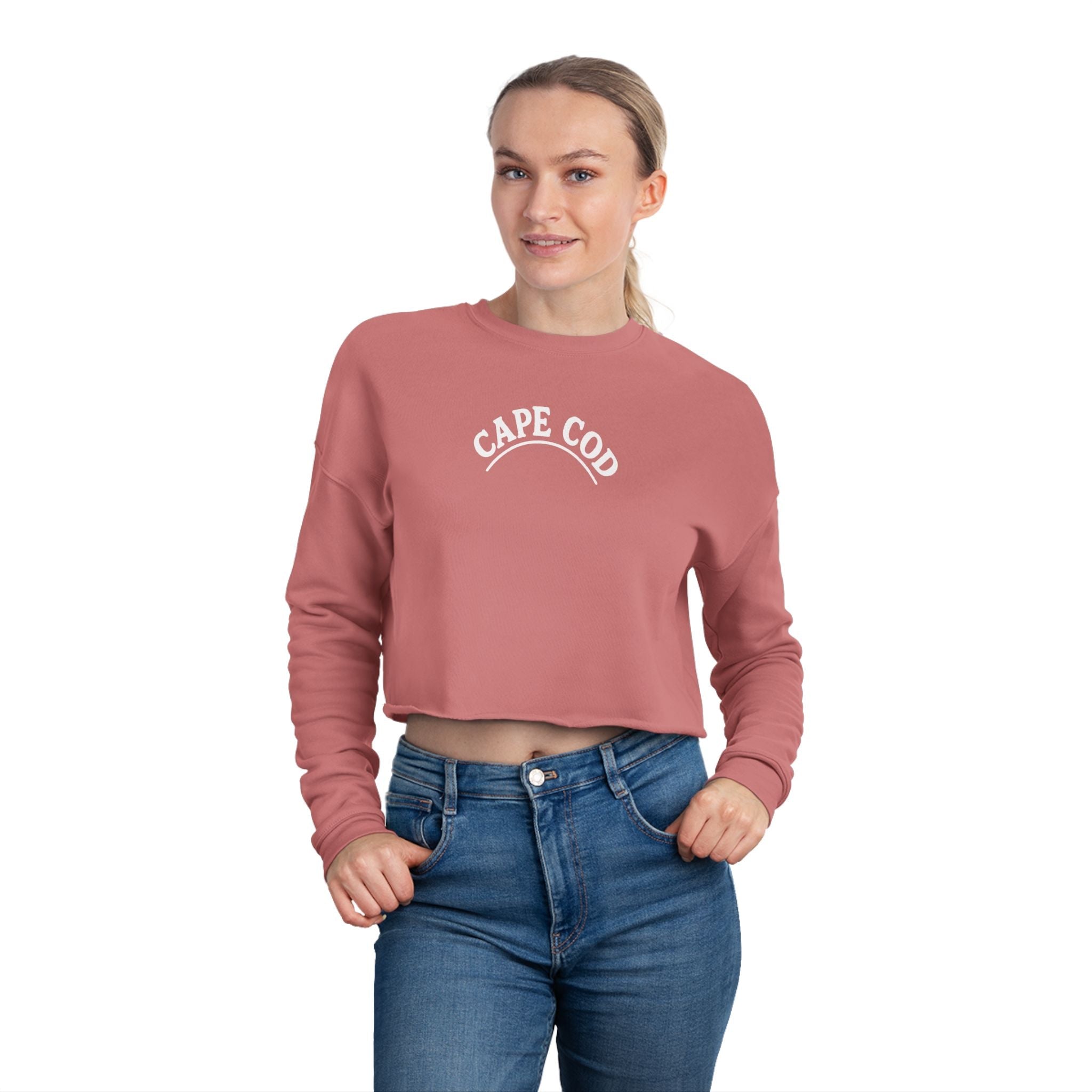 Rustic Cape Cod Women's Cropped Sweatshirt