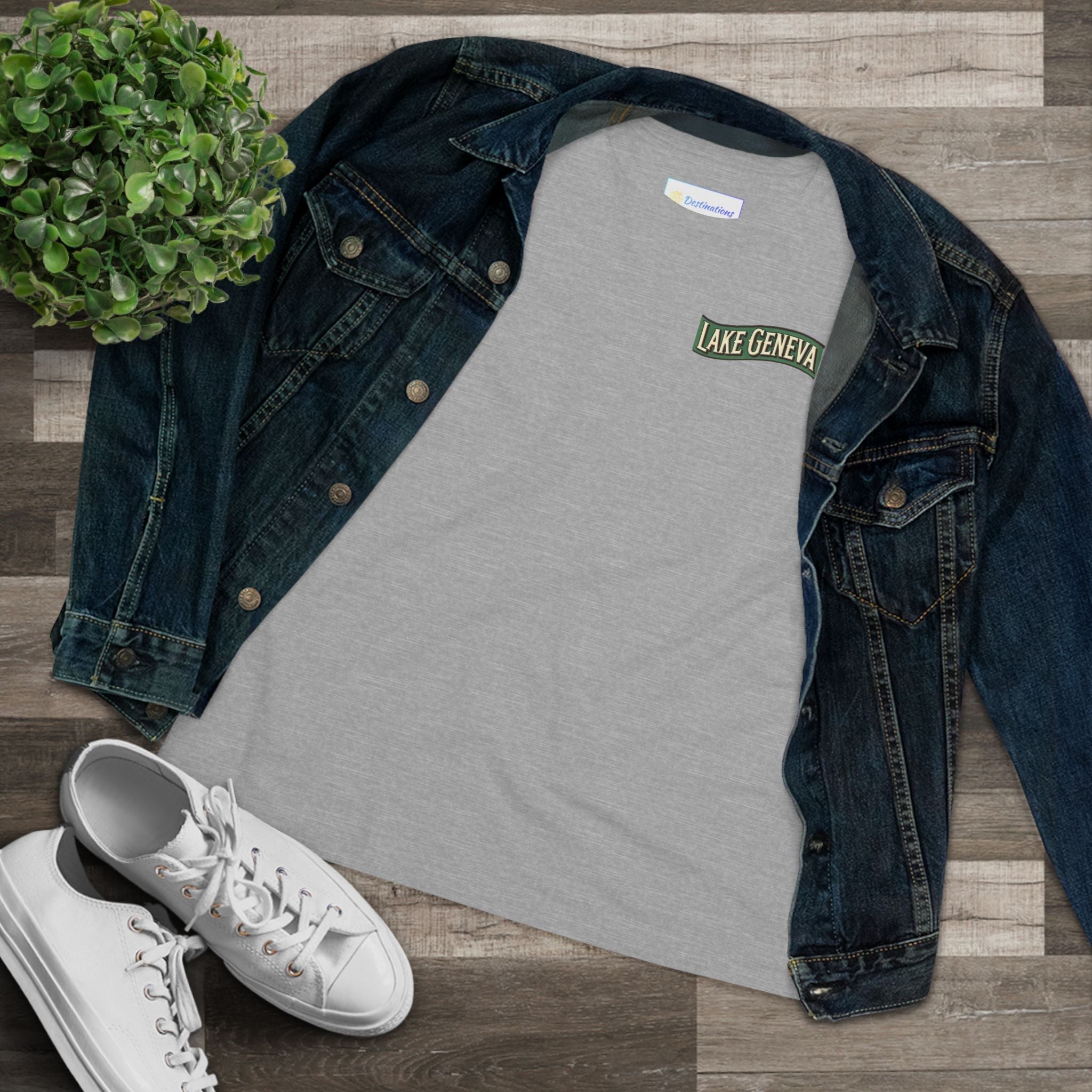 Retro Lake Geneva Women's Cotton Tee