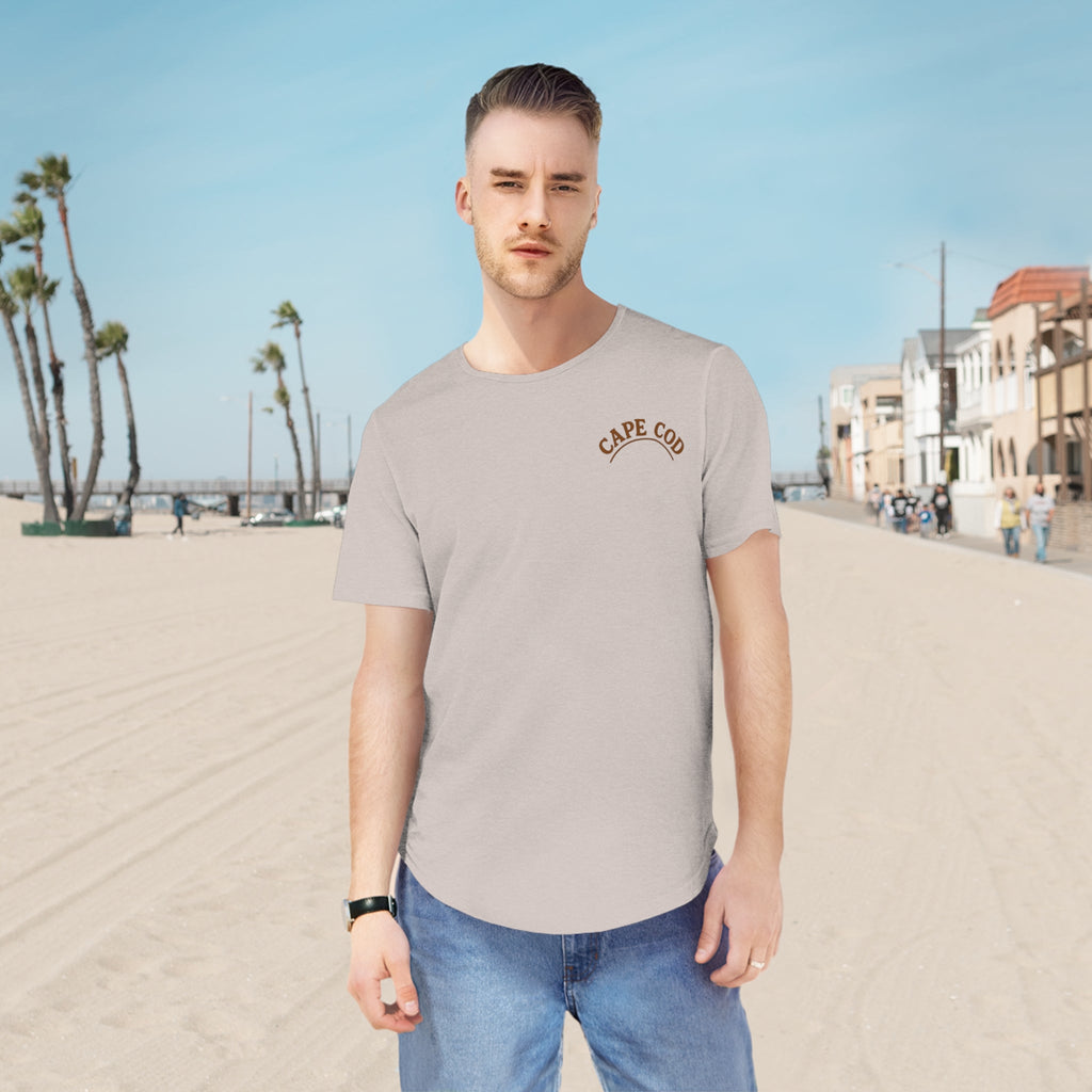 Rustic Cape Cod Men's Jersey Curved Hem Tee