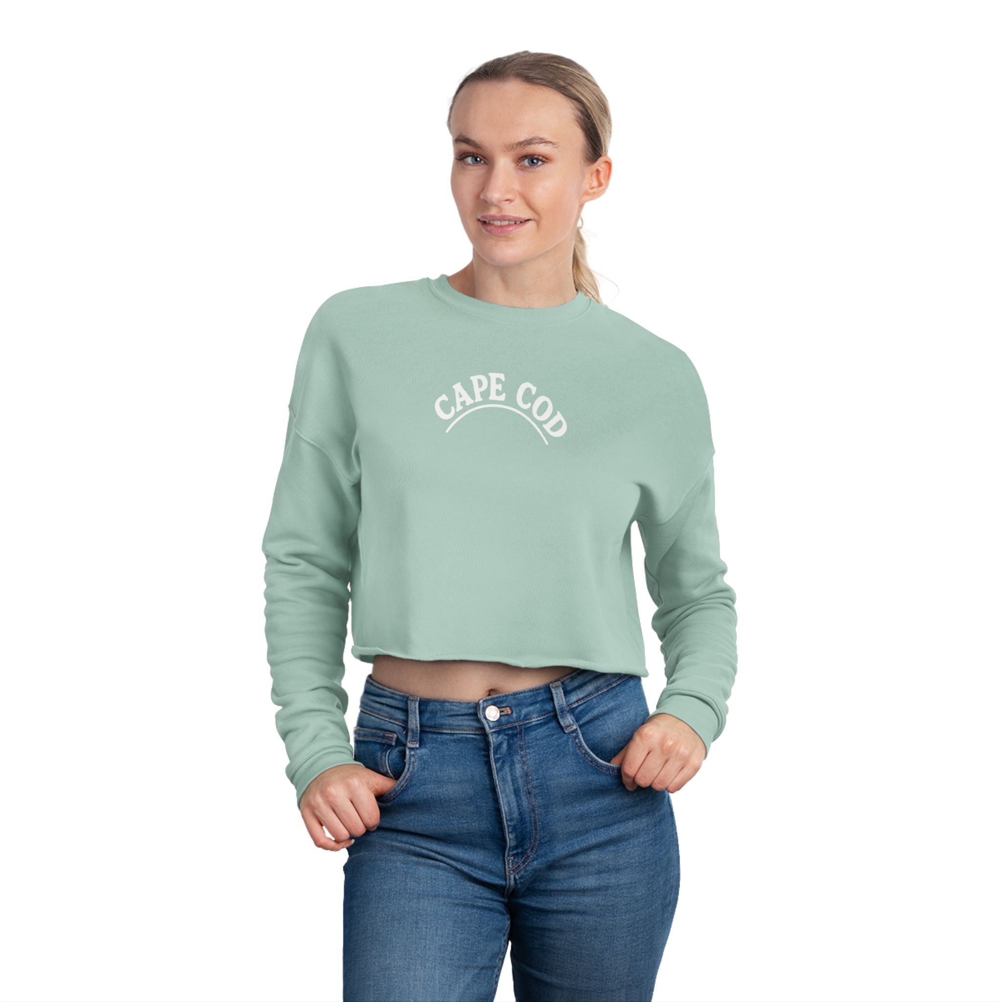 Rustic Cape Cod Women's Cropped Sweatshirt