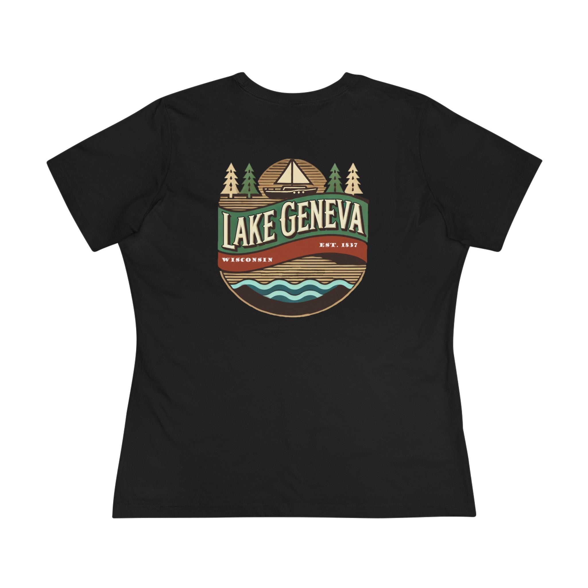Retro Lake Geneva Women's Cotton Tee