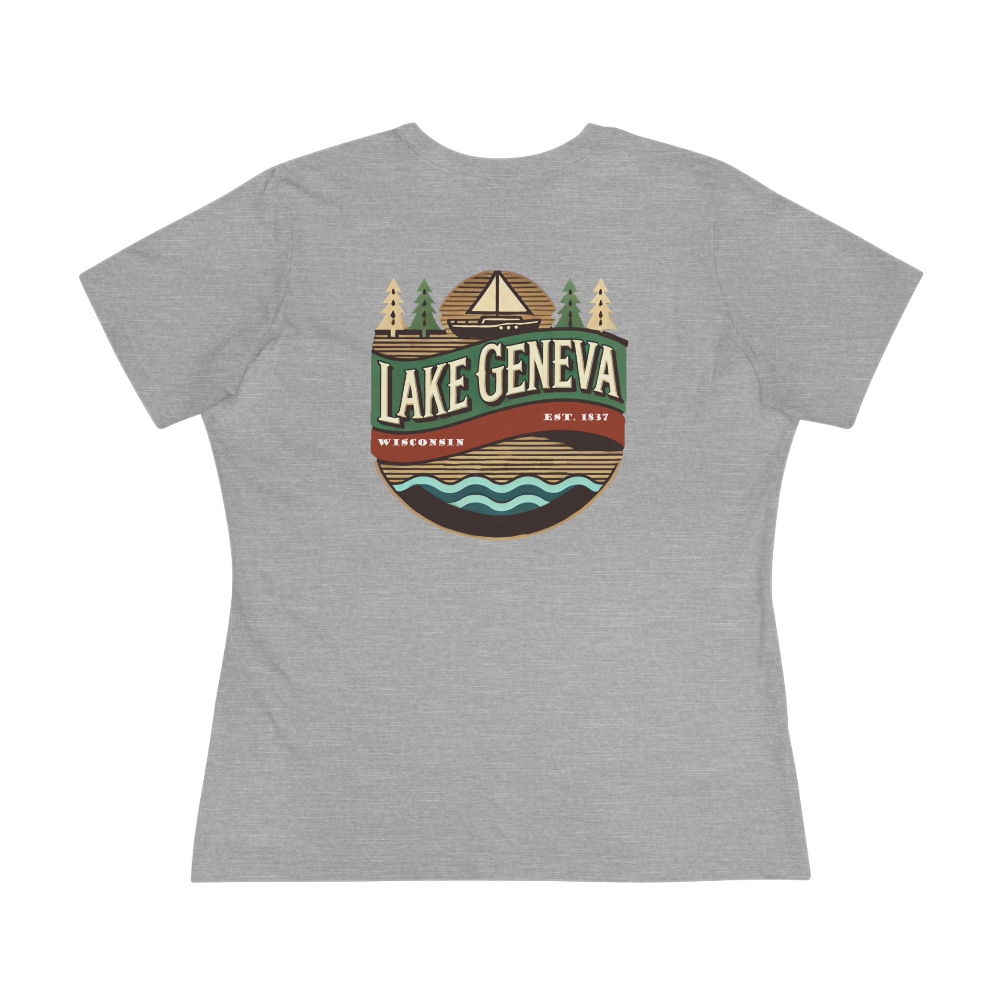 Retro Lake Geneva Women's Cotton Tee