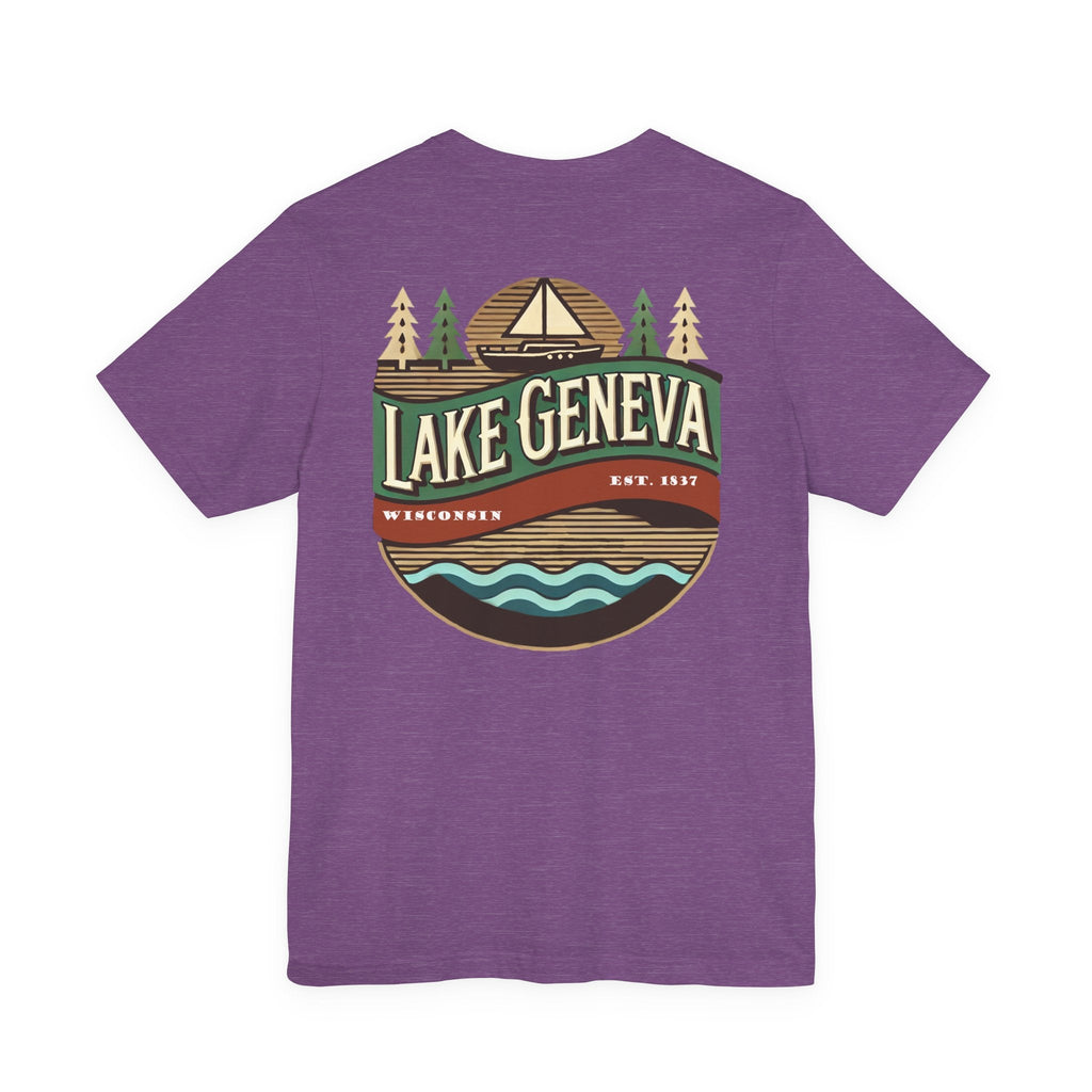 Retro Lake Geneva Unisex Jersey Short Sleeve Tee