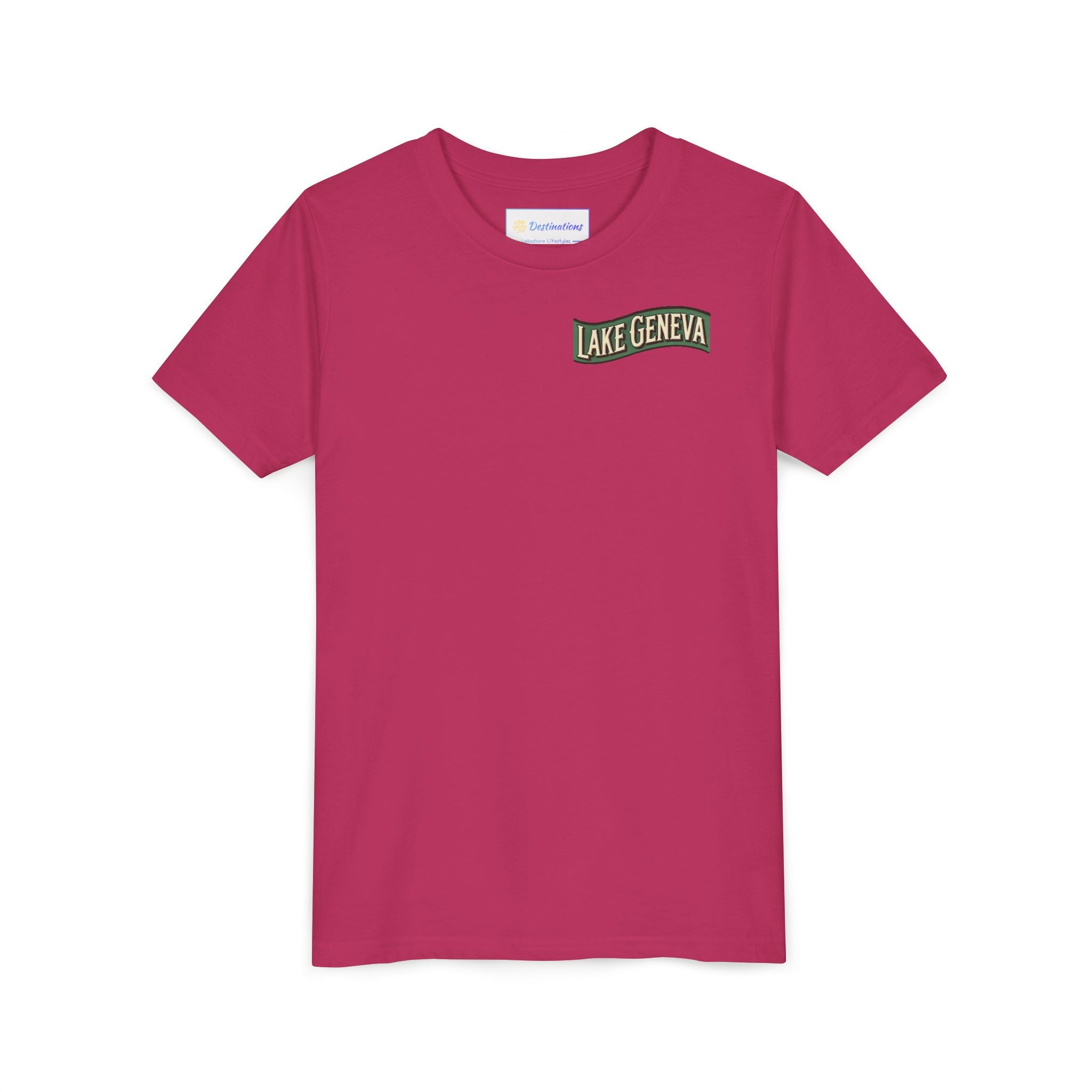 Retro Lake Geneva Unisex Youth Short Sleeve Tee