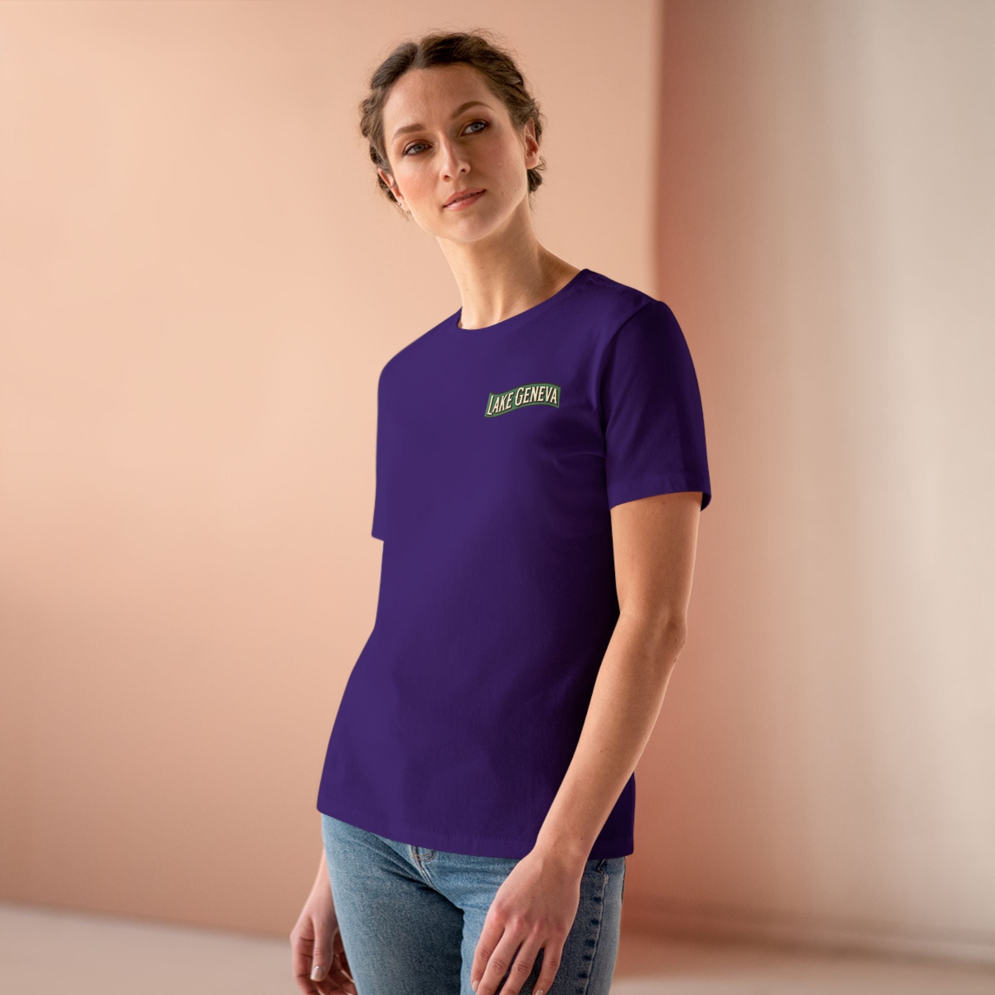 Retro Lake Geneva Women's Cotton Tee