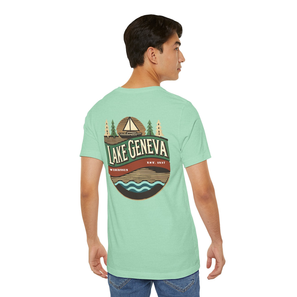 Retro Lake Geneva Unisex Jersey Short Sleeve Tee