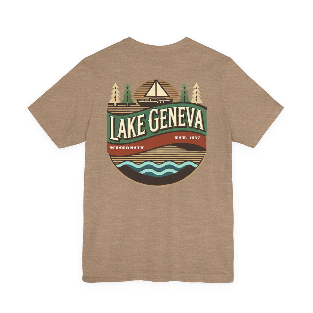 Retro Lake Geneva Unisex Jersey Short Sleeve Tee