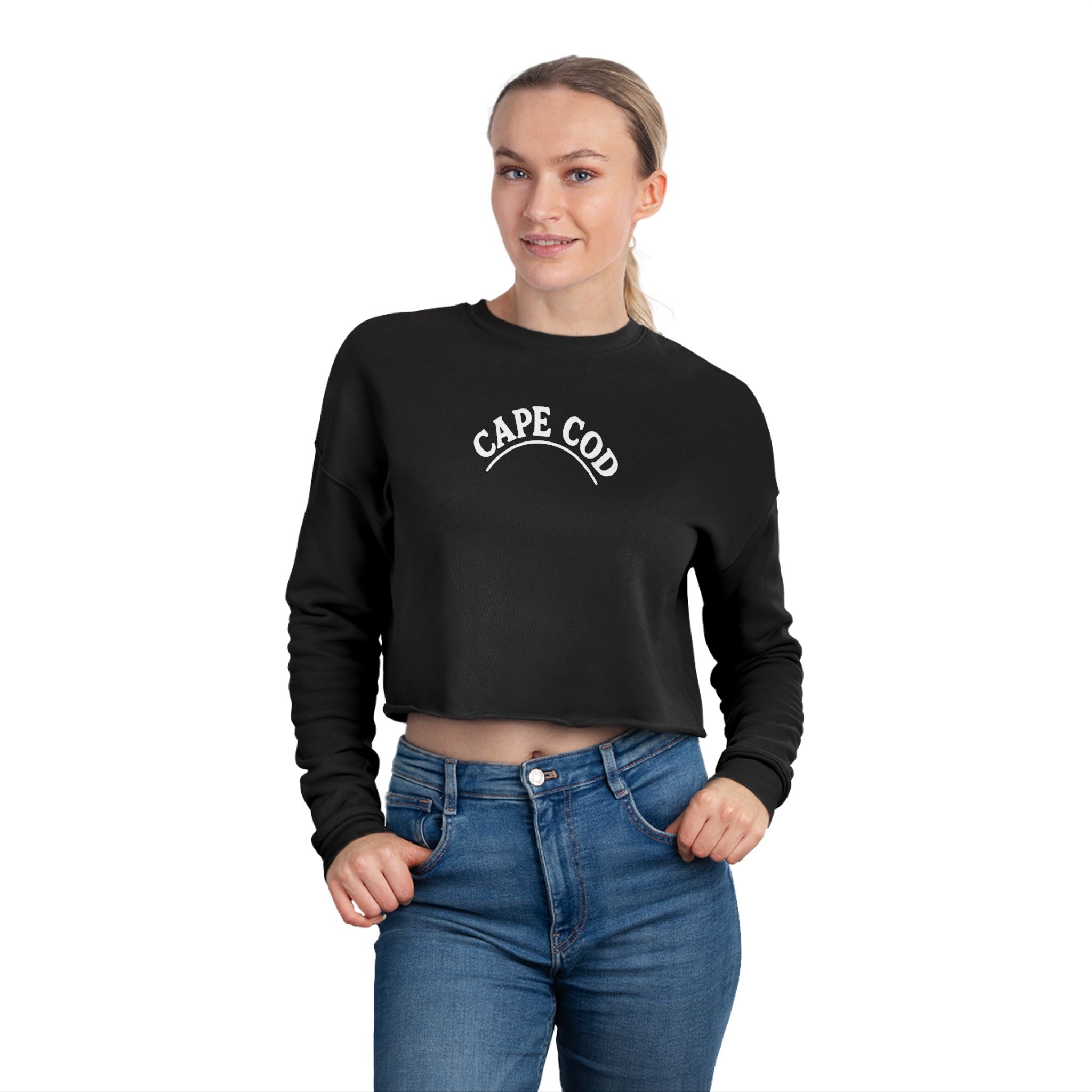 Rustic Cape Cod Women's Cropped Sweatshirt