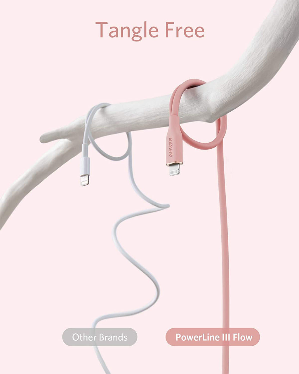 Anker 641 USB-C to Lightning Cable (3 ft, Flow Silicone)