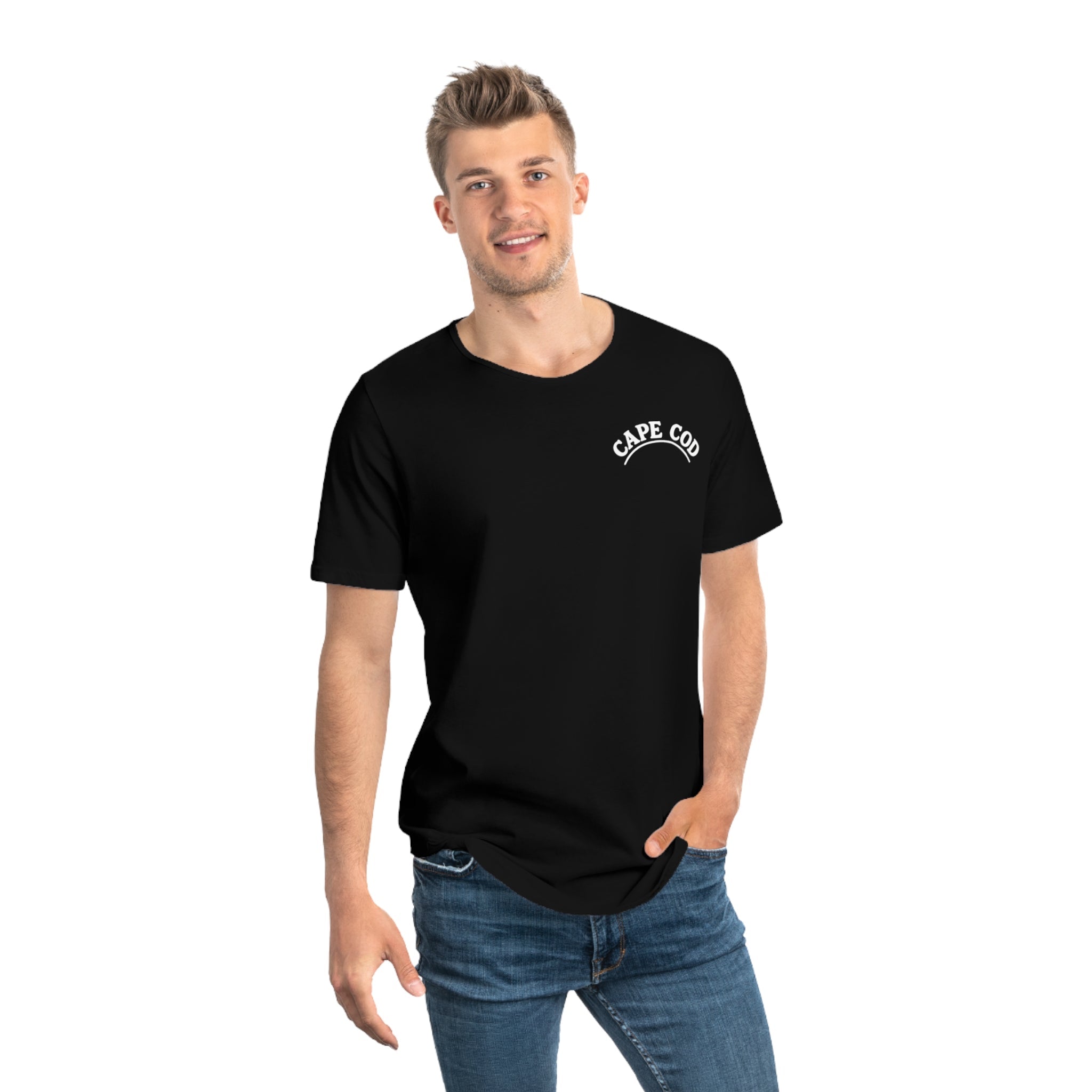 Rustic Cape Cod Men's Jersey Curved Hem Tee