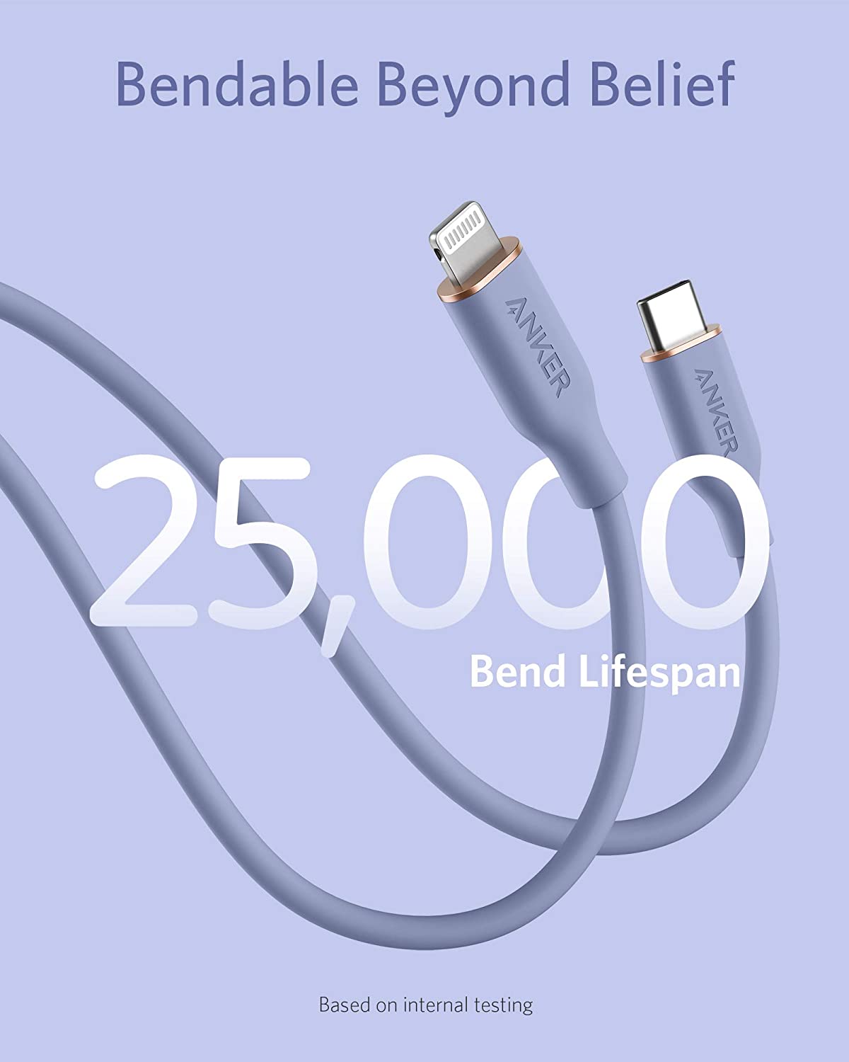 Anker 641 USB-C to Lightning Cable (3 ft, Flow Silicone)