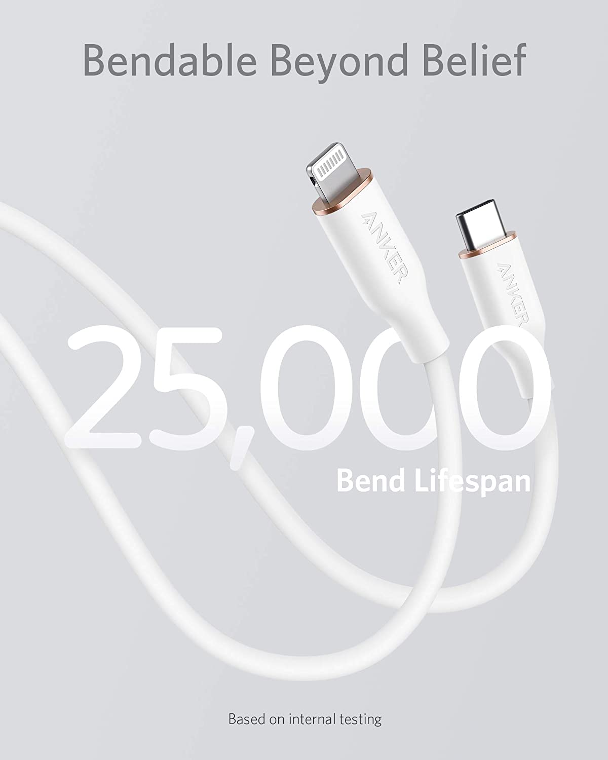 Anker 641 USB-C to Lightning Cable (3 ft, Flow Silicone)