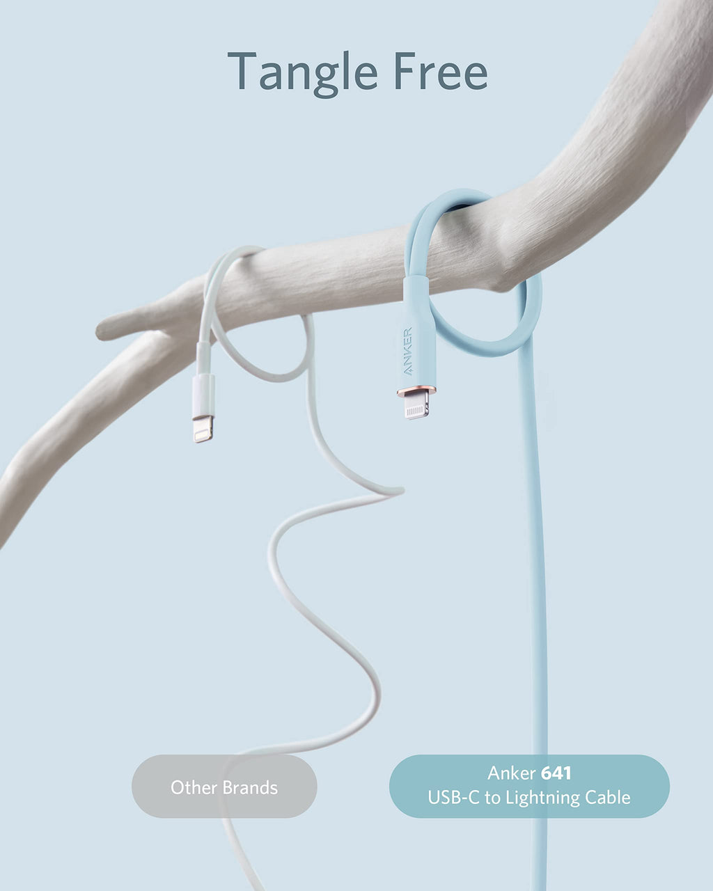 Anker 641 USB-C to Lightning Cable (6 ft, Flow Silicone)
