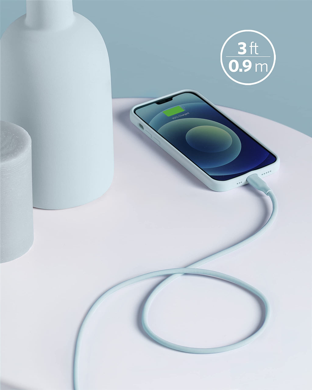 Anker 641 USB-C to Lightning Cable (6 ft, Flow Silicone)