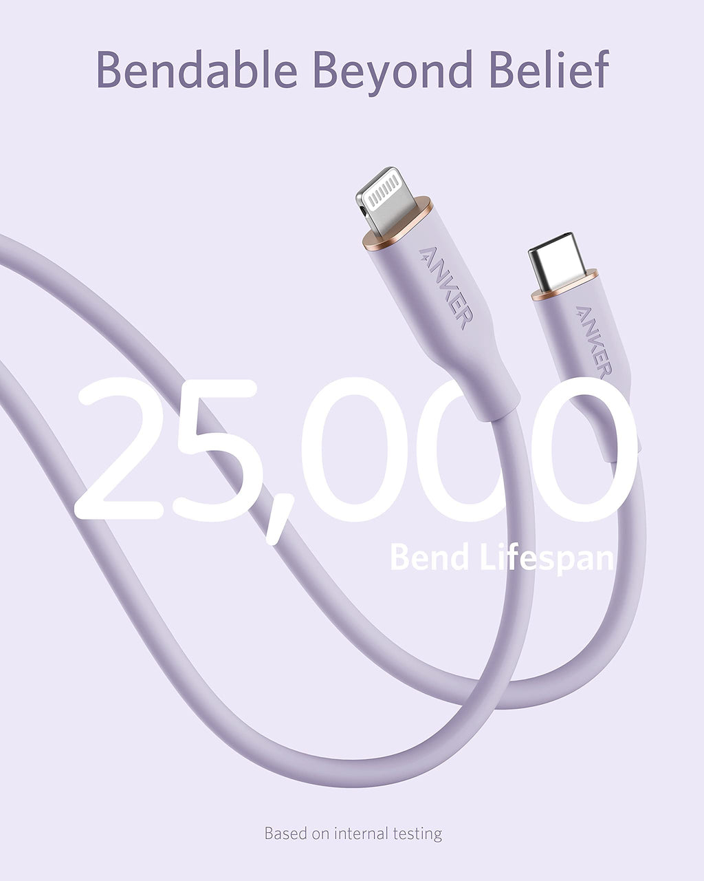 Anker 641 USB-C to Lightning Cable (6 ft, Flow Silicone)