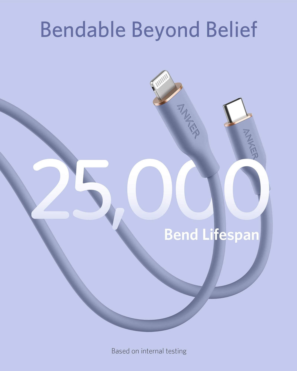 Anker 641 USB-C to Lightning Cable (6 ft, Flow Silicone)