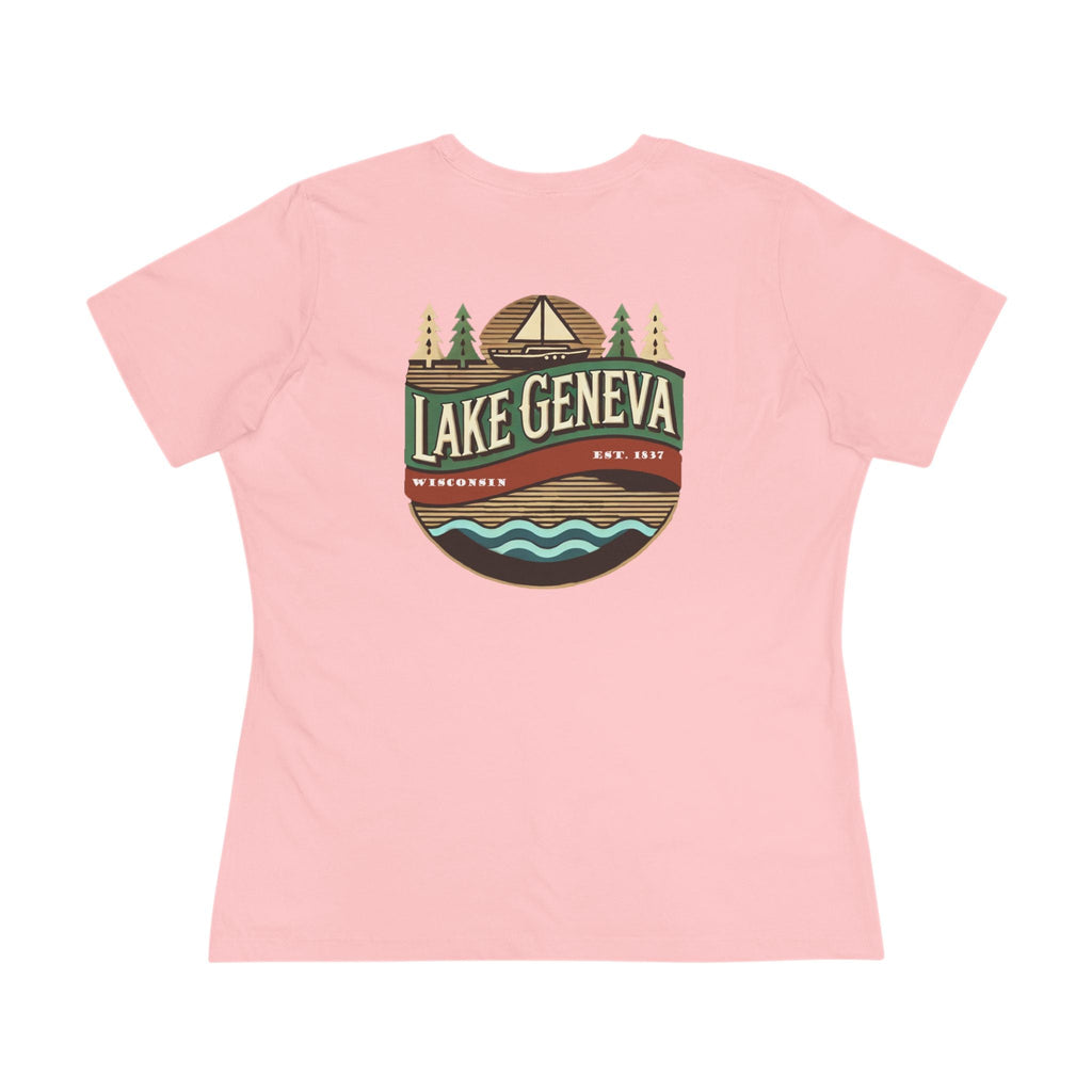 Retro Lake Geneva Women's Cotton Tee
