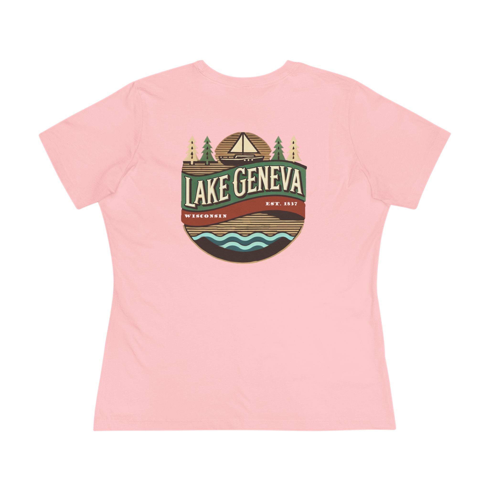 Retro Lake Geneva Women's Cotton Tee