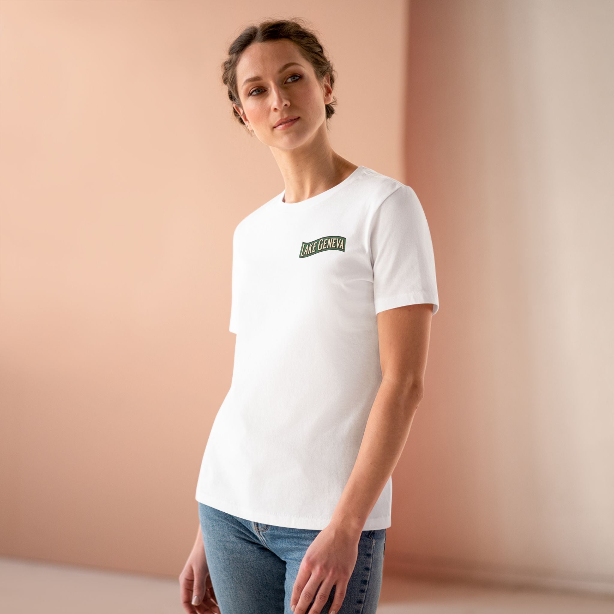 Retro Lake Geneva Women's Cotton Tee