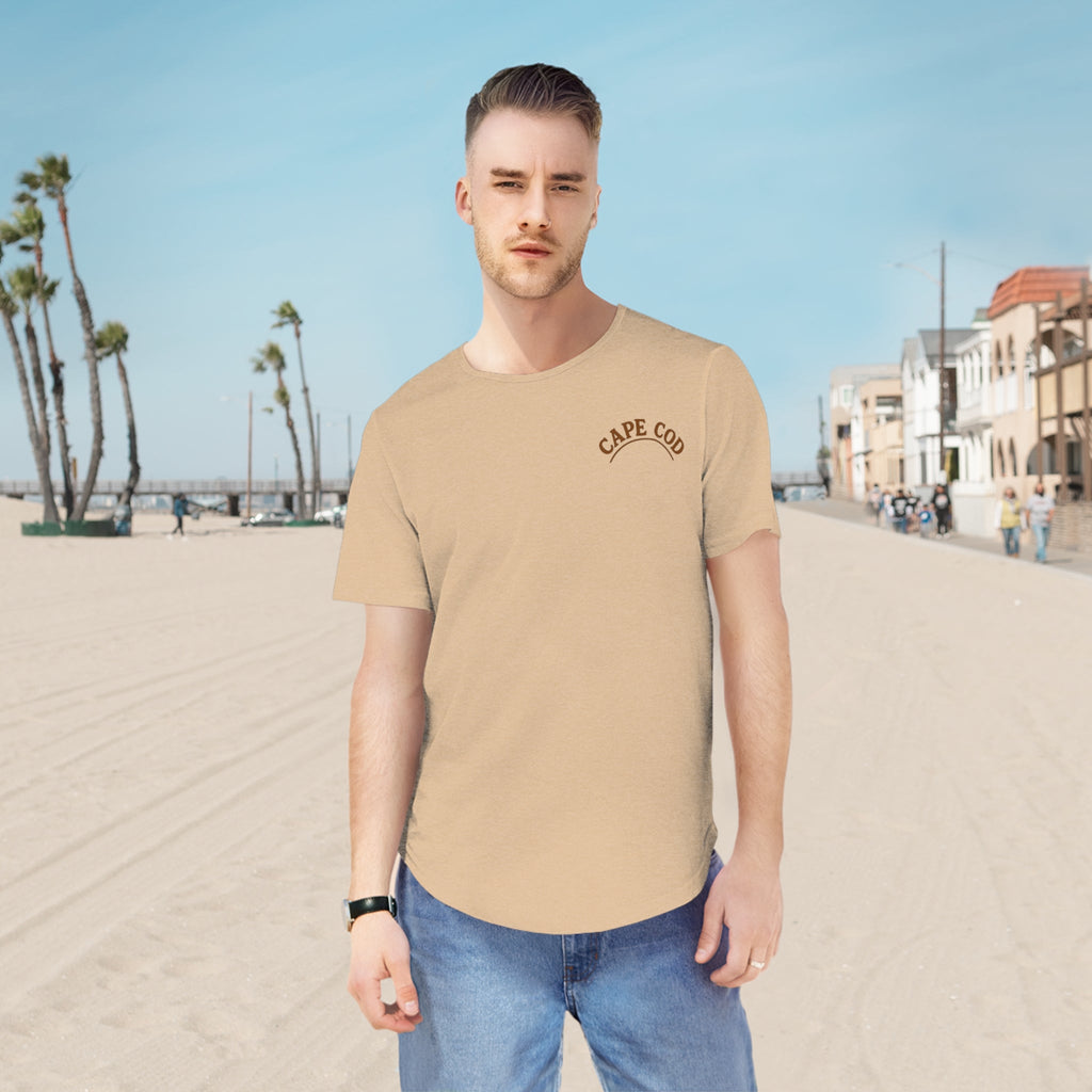Rustic Cape Cod Men's Jersey Curved Hem Tee