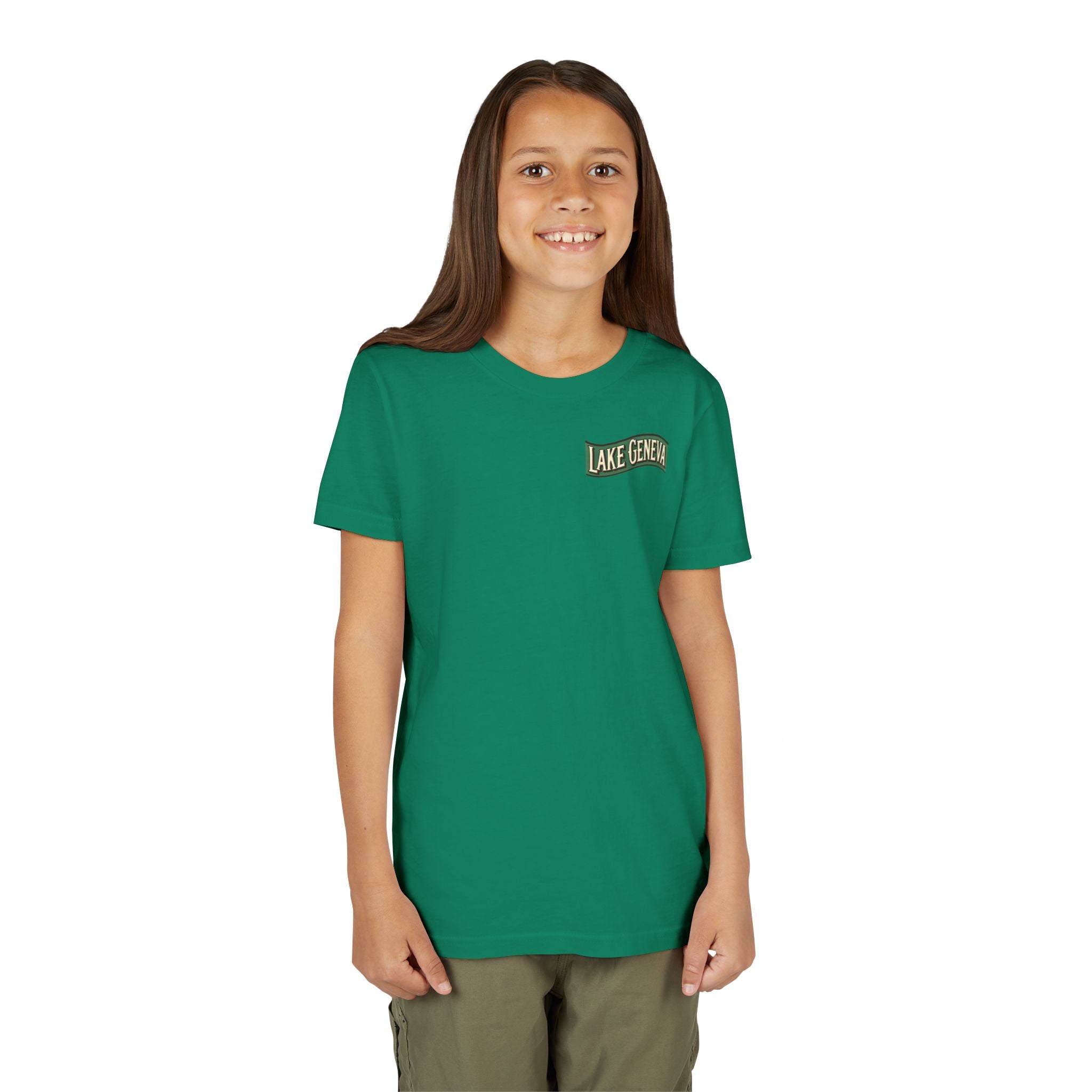 Retro Lake Geneva Unisex Youth Short Sleeve Tee