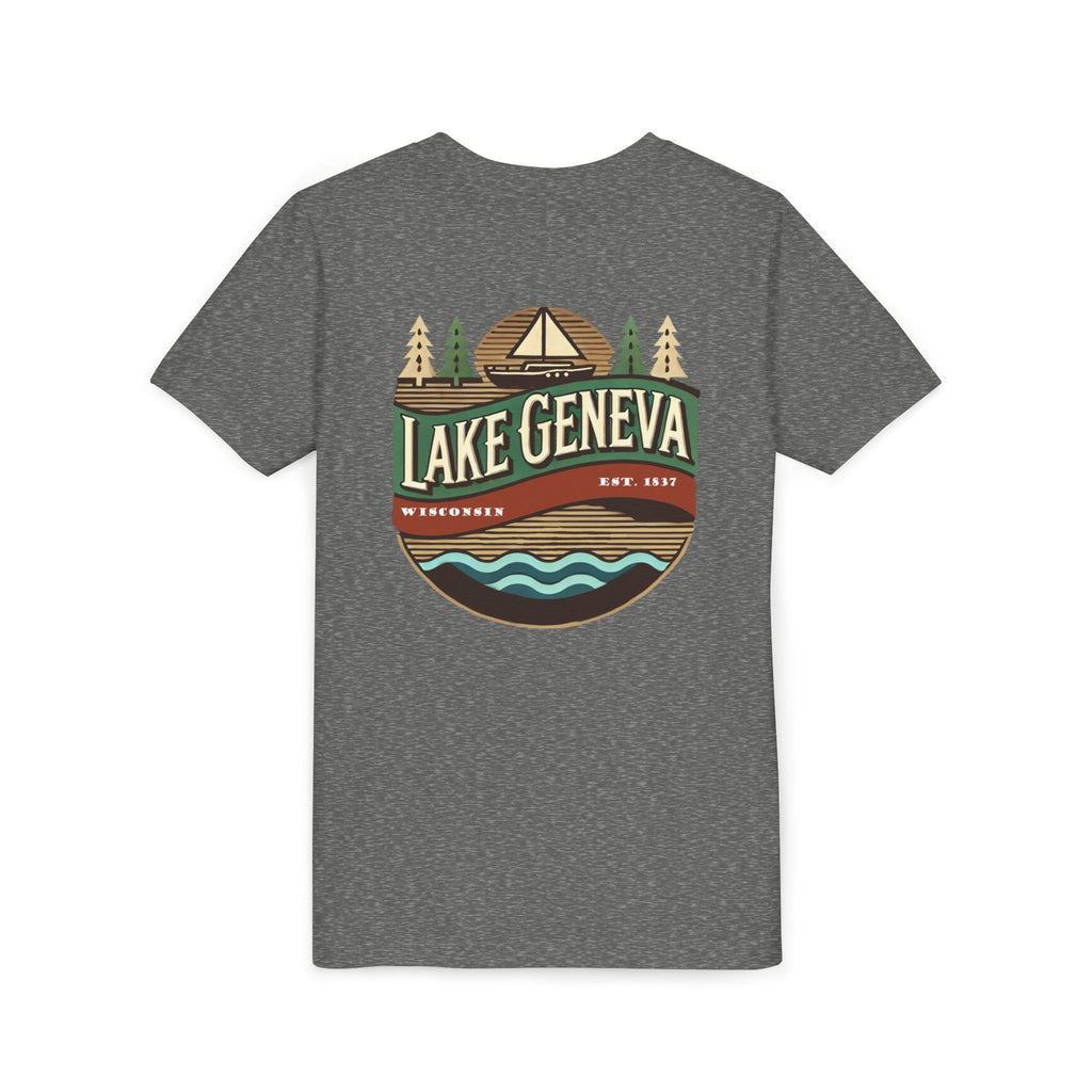 Retro Lake Geneva Unisex Youth Short Sleeve Tee