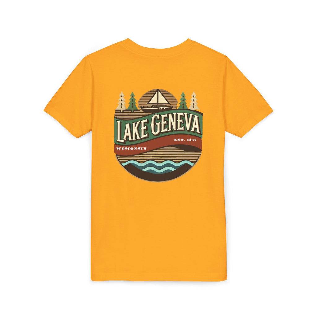 Retro Lake Geneva Unisex Youth Short Sleeve Tee