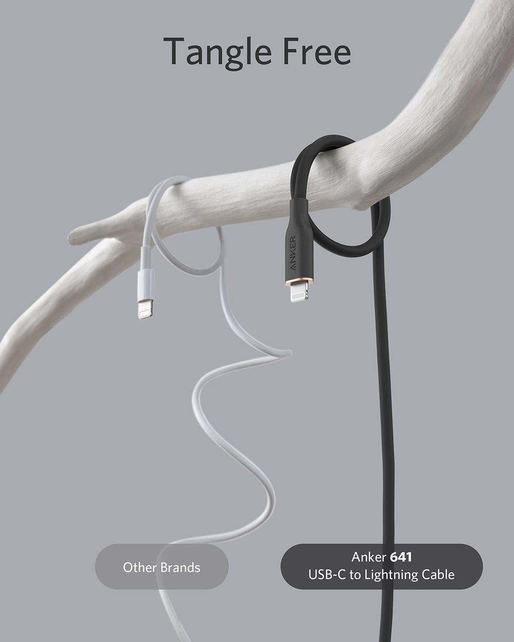 Anker 641 USB-C to Lightning Cable (6 ft, Flow Silicone)