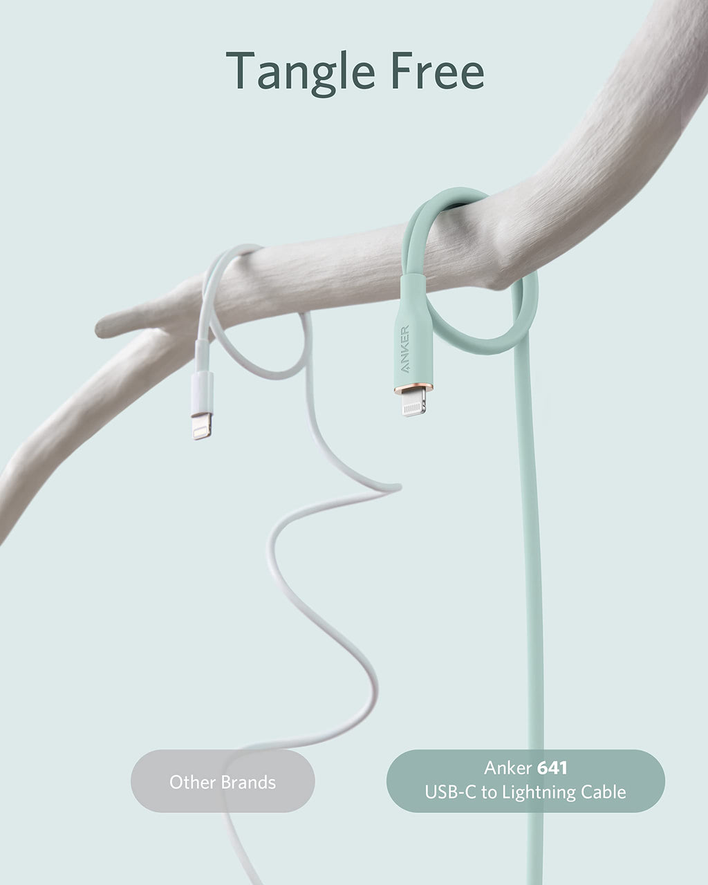 Anker 641 USB-C to Lightning Cable (6 ft, Flow Silicone)