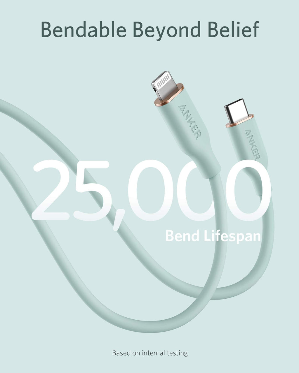 Anker 641 USB-C to Lightning Cable (6 ft, Flow Silicone)