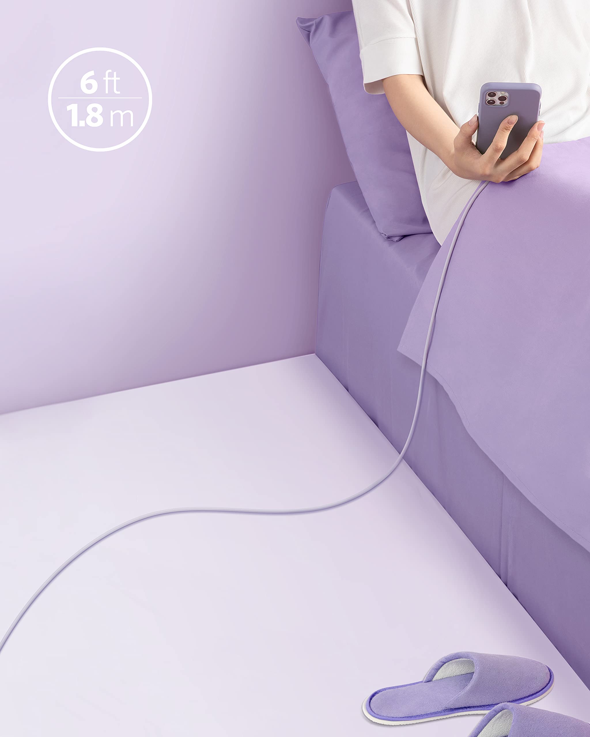 Anker 641 USB-C to Lightning Cable (6 ft, Flow Silicone)