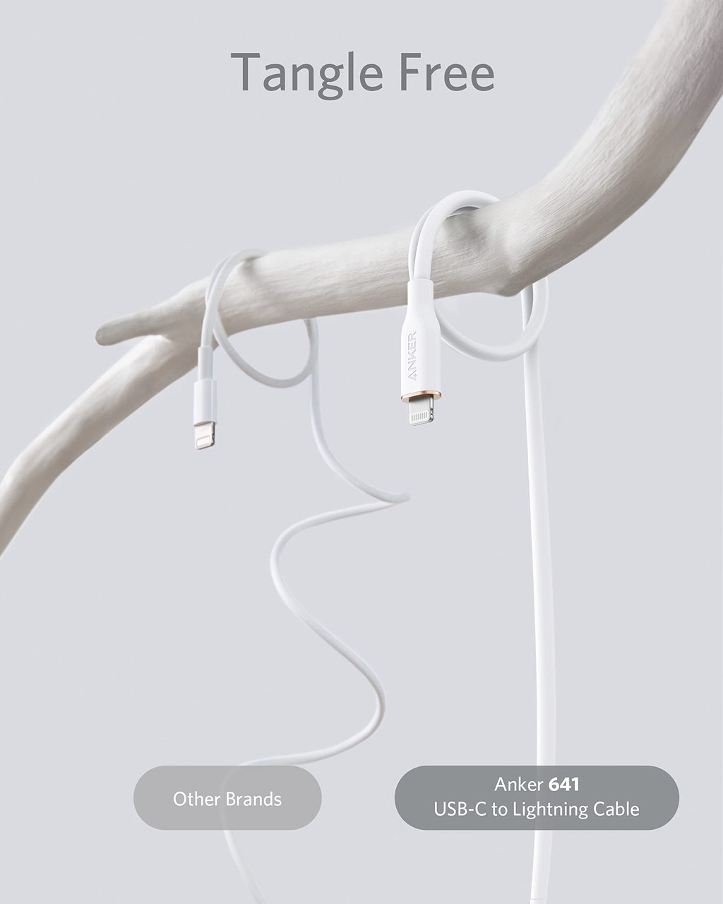 Anker 641 USB-C to Lightning Cable (6 ft, Flow Silicone)