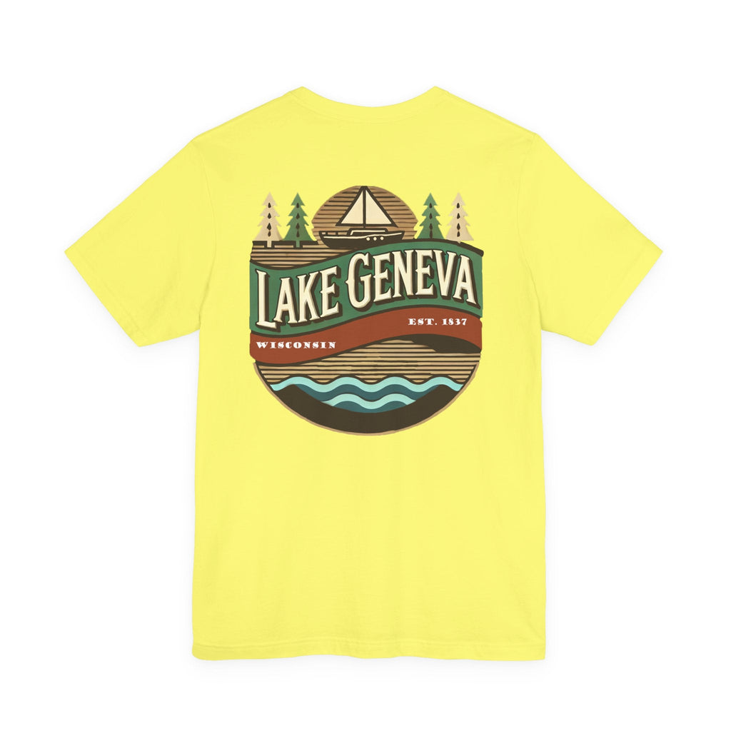 Retro Lake Geneva Unisex Jersey Short Sleeve Tee