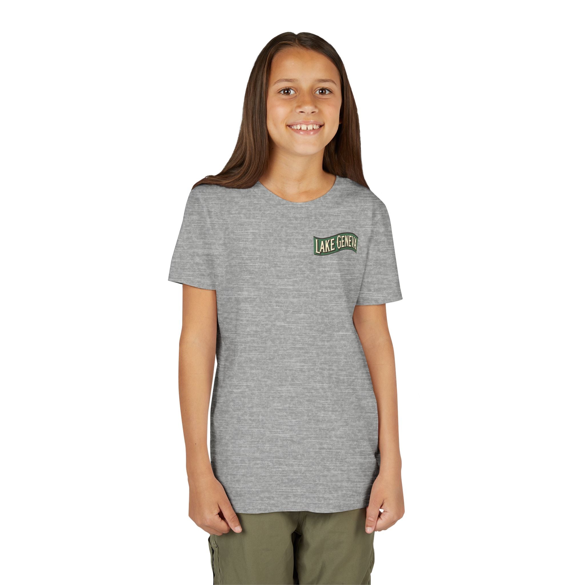 Retro Lake Geneva Unisex Youth Short Sleeve Tee