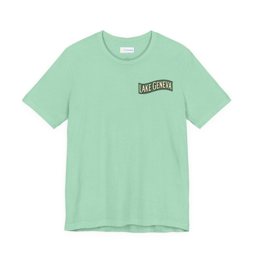 Retro Lake Geneva Unisex Jersey Short Sleeve Tee