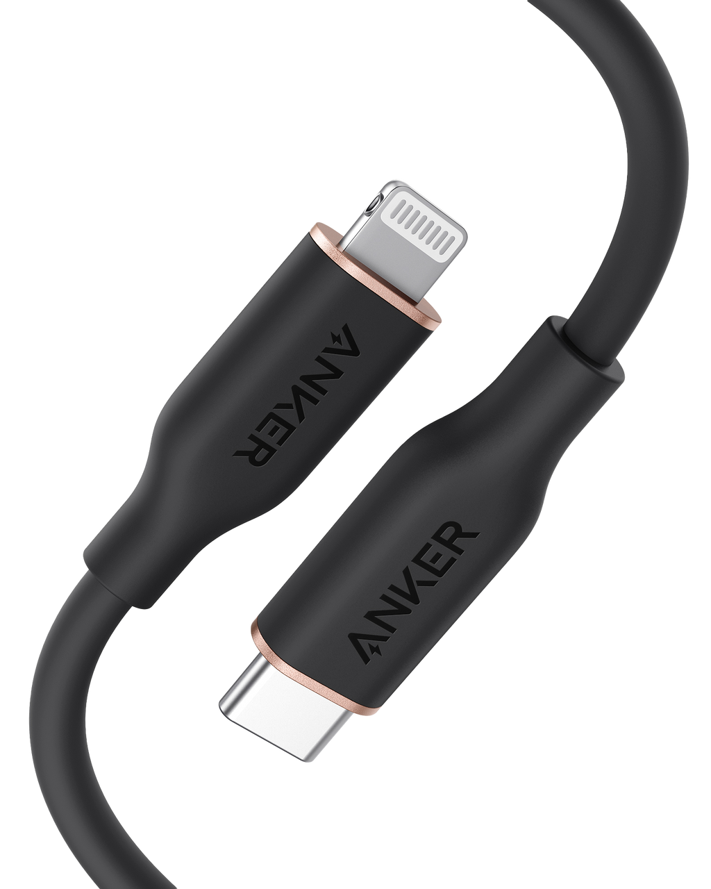 Anker 641 USB-C to Lightning Cable (3 ft, Flow Silicone)