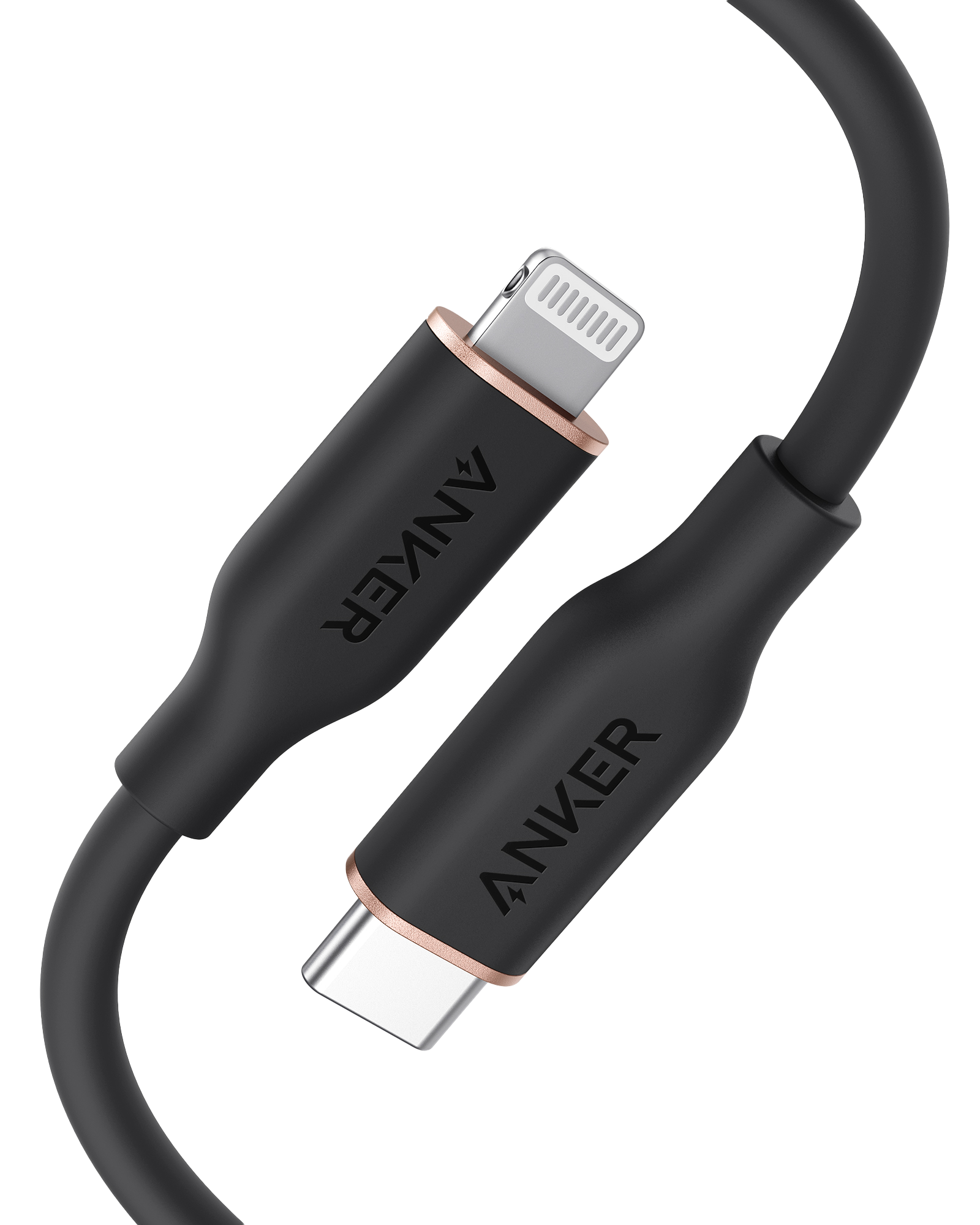 Anker 641 USB-C to Lightning Cable (3 ft, Flow Silicone)