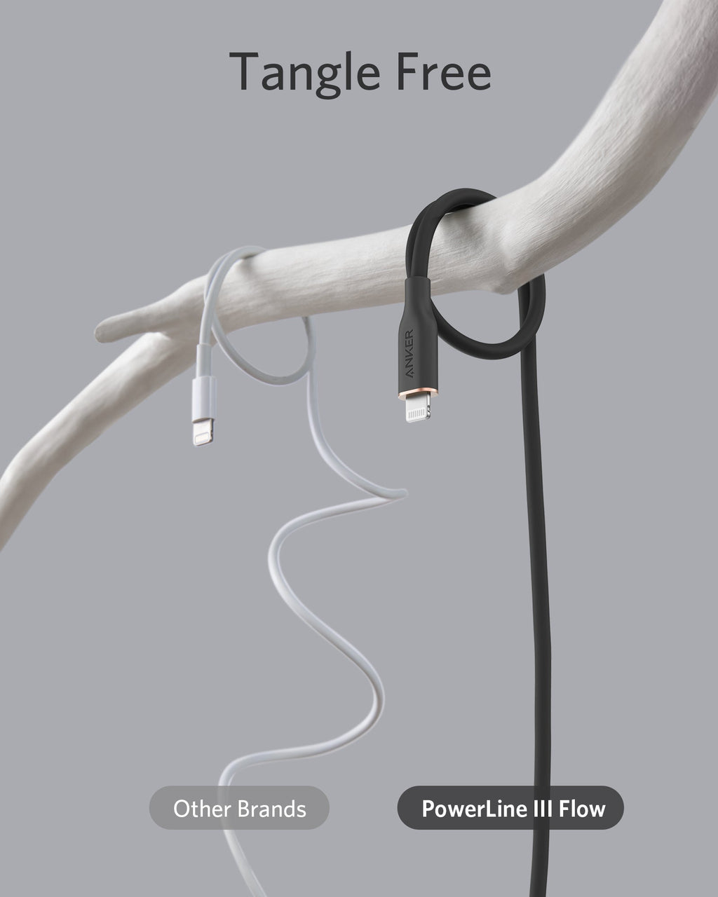Anker 641 USB-C to Lightning Cable (3 ft, Flow Silicone)