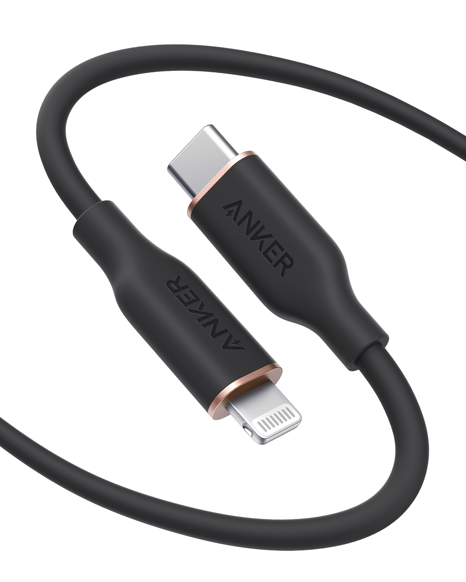 Anker 641 USB-C to Lightning Cable (6 ft, Flow Silicone)