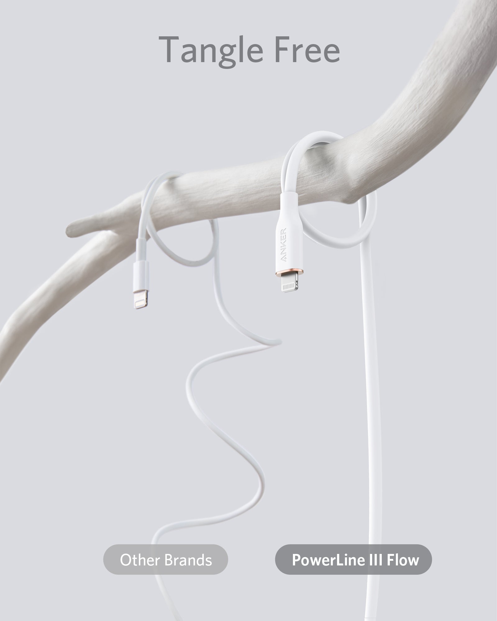 Anker 641 USB-C to Lightning Cable (3 ft, Flow Silicone)