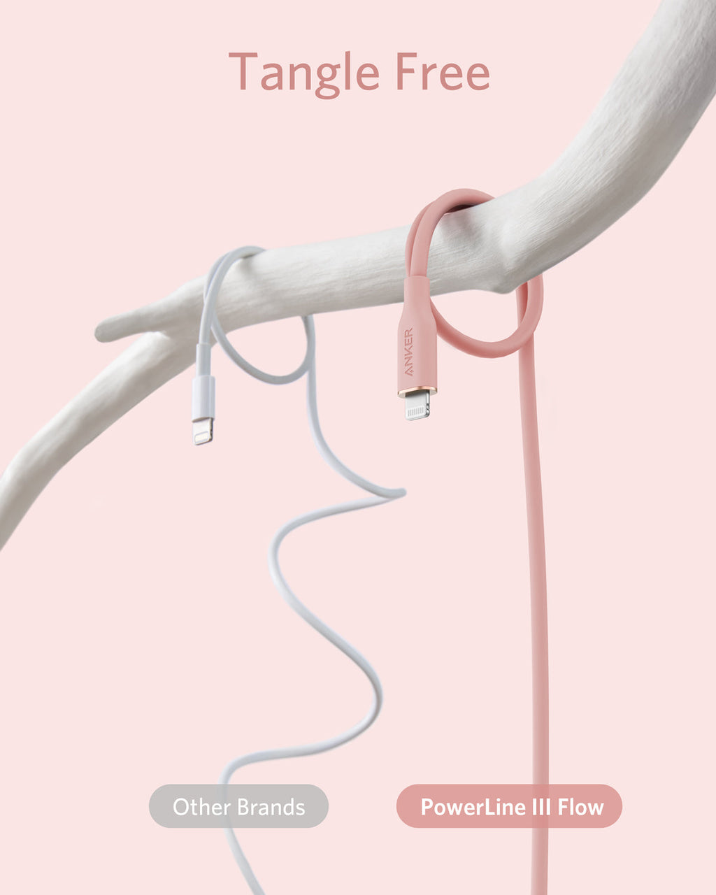 Anker 641 USB-C to Lightning Cable (3 ft, Flow Silicone)