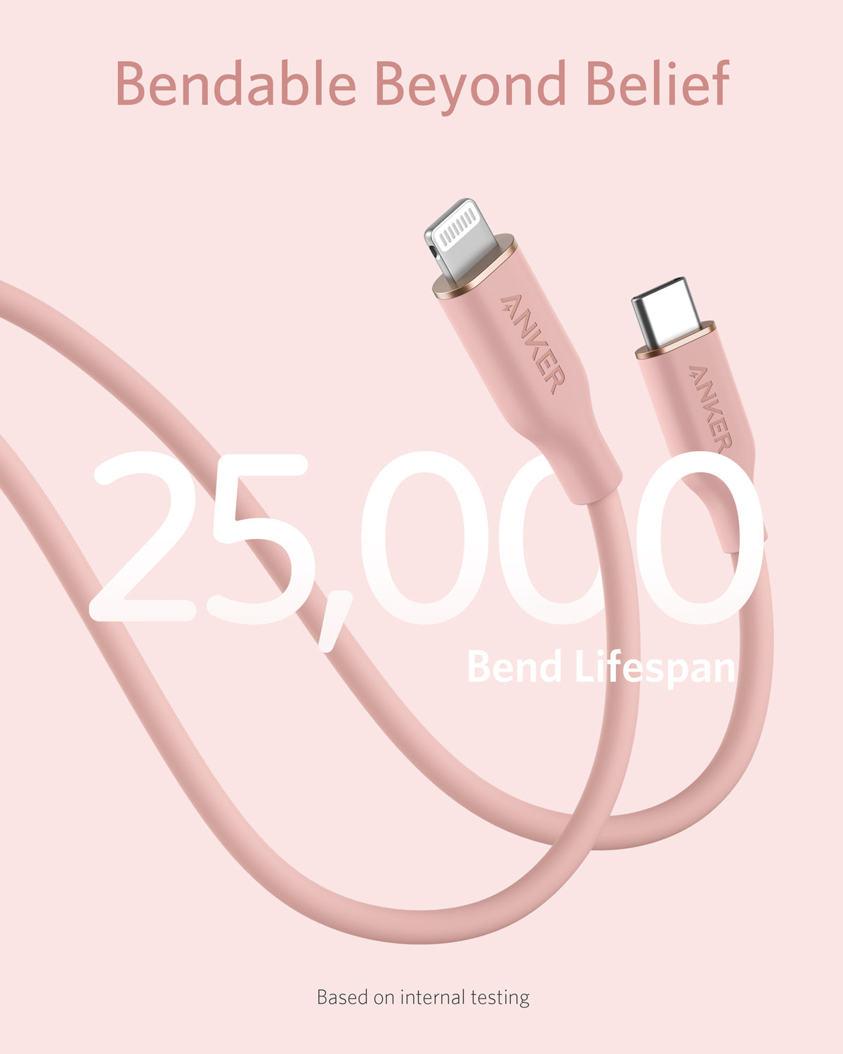 Anker 641 USB-C to Lightning Cable (3 ft, Flow Silicone)