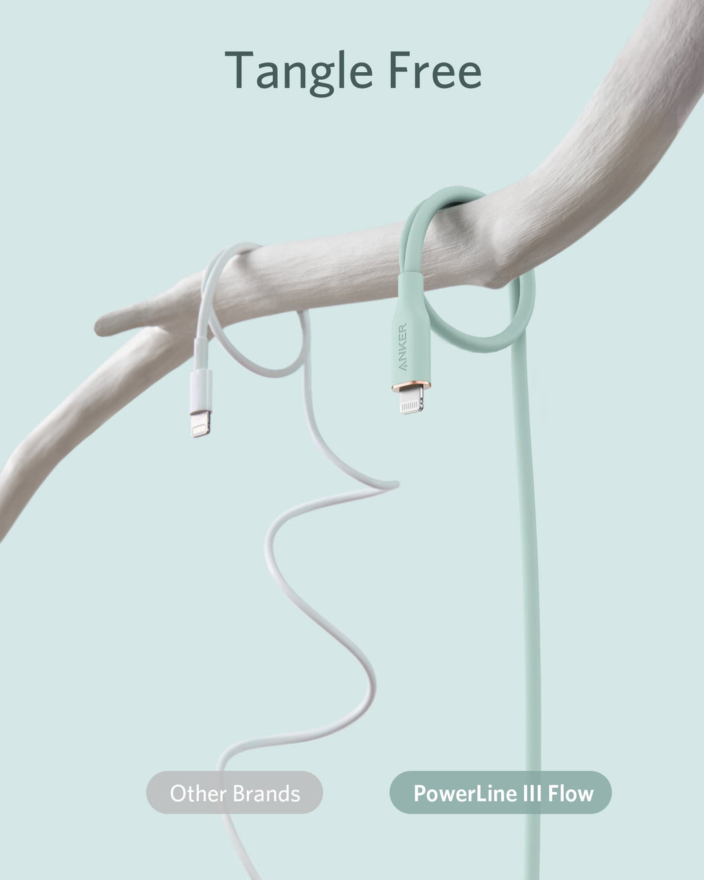Anker 641 USB-C to Lightning Cable (3 ft, Flow Silicone)