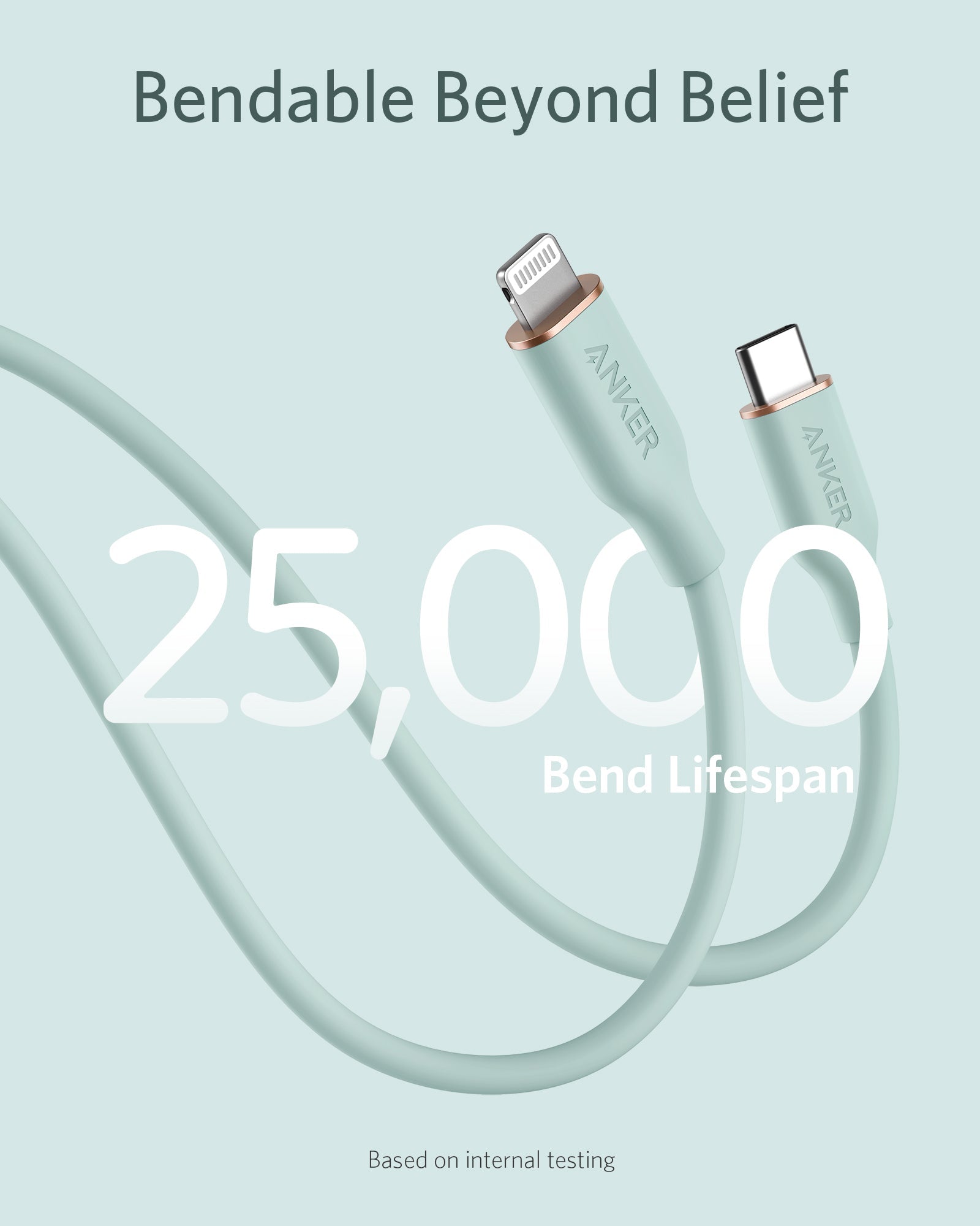 Anker 641 USB-C to Lightning Cable (3 ft, Flow Silicone)