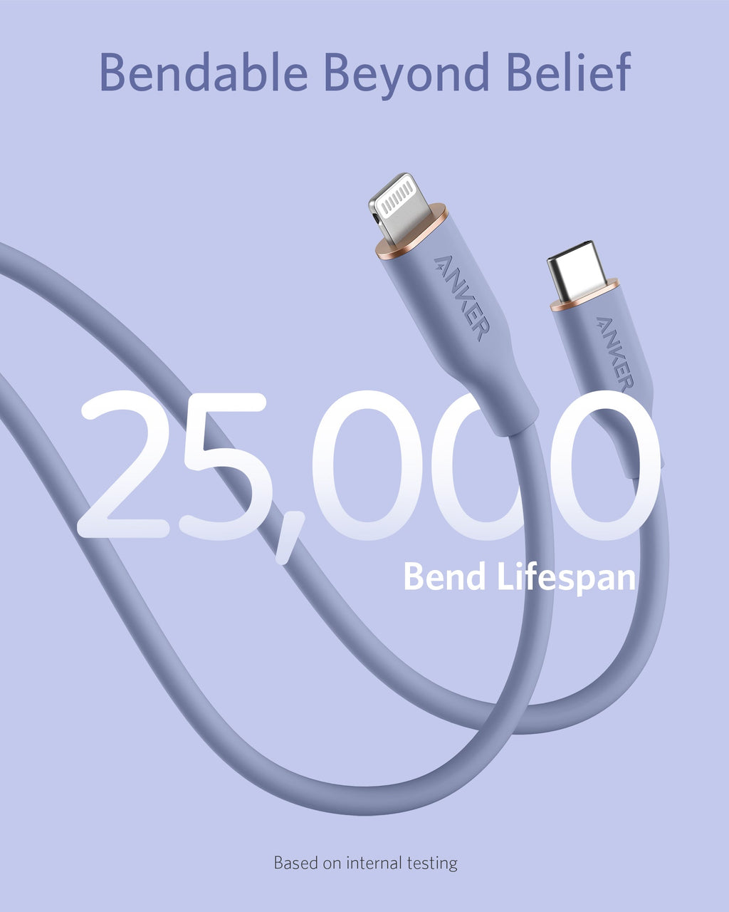 Anker 641 USB-C to Lightning Cable (3 ft, Flow Silicone)