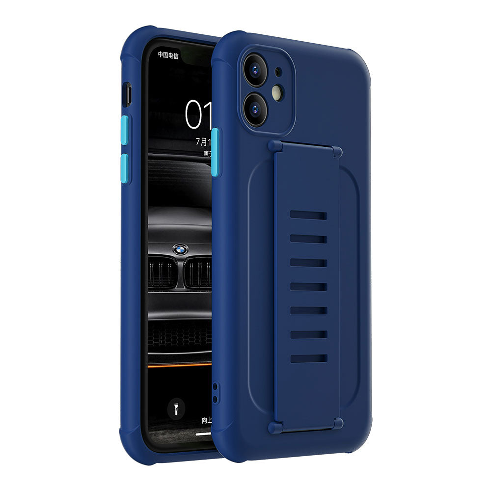 Hand Strap Grip Elastic Slim TPU Protective Case Cover for iPhone 12 /