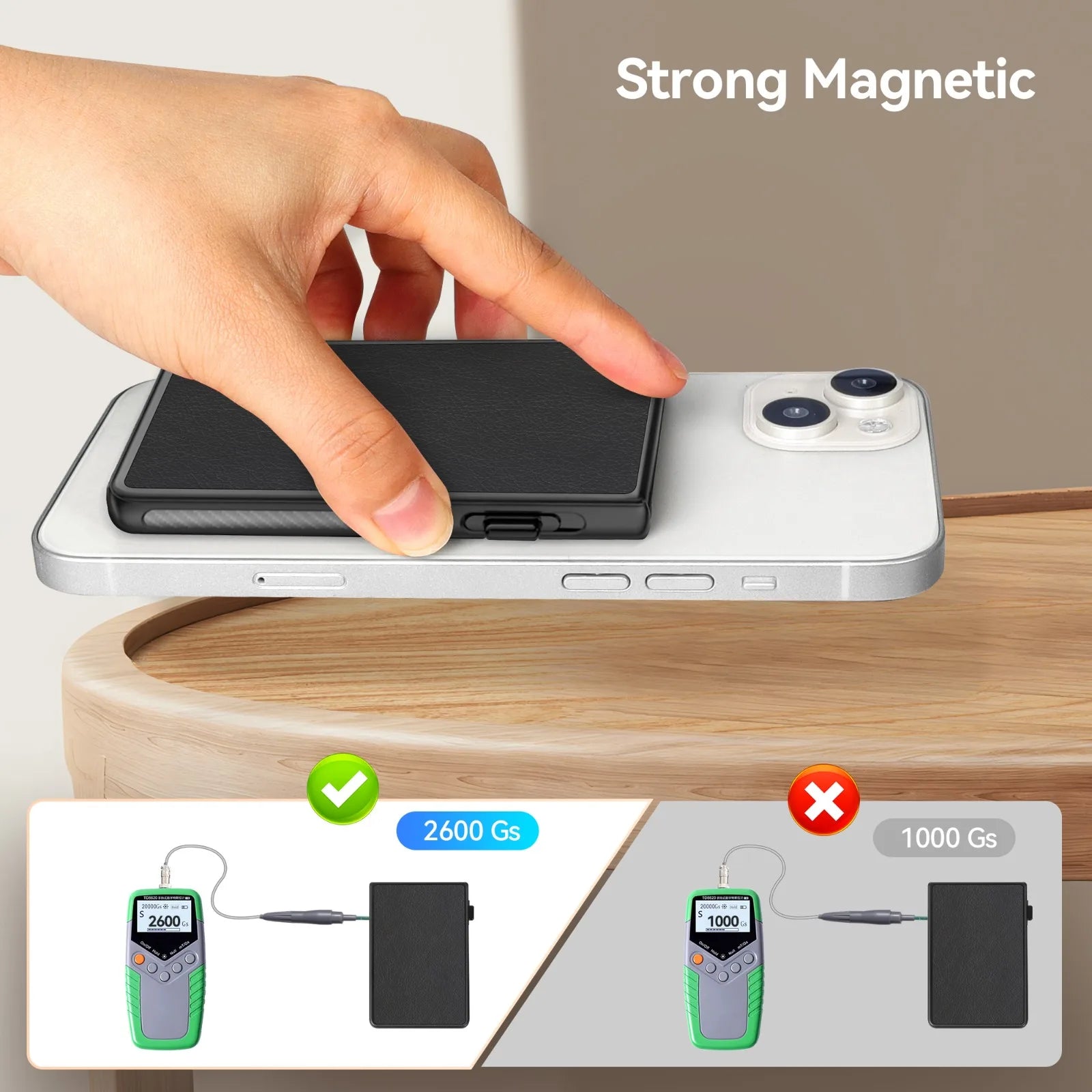 Magnets MagSafe Wallet Pop Up Card Holder Magnetic Card Case Slim