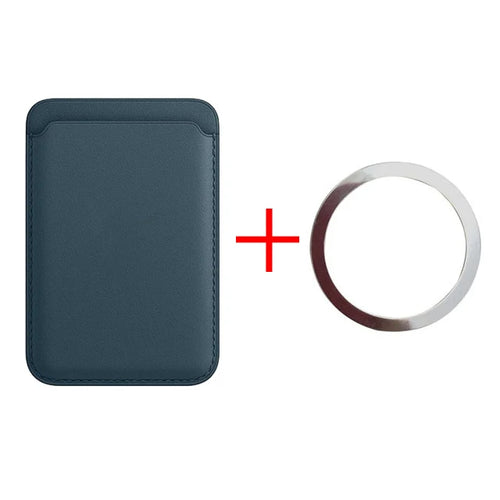 For Magsafe Magnetic Luxury Leather Card Holder Wallet Case For iPhone
