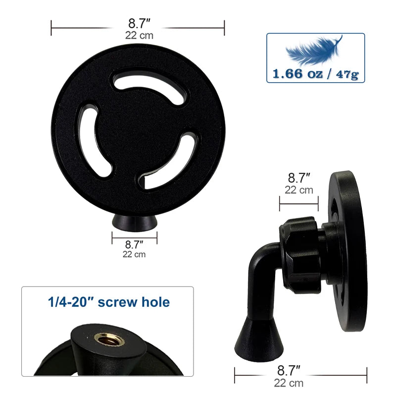 360° Rotatable Magnetic Phone Holder For Apple Magsafe to 1/4 Screw